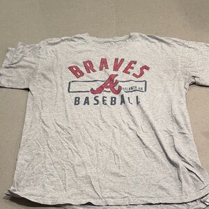 Gray Braves Baseball T-Shirt